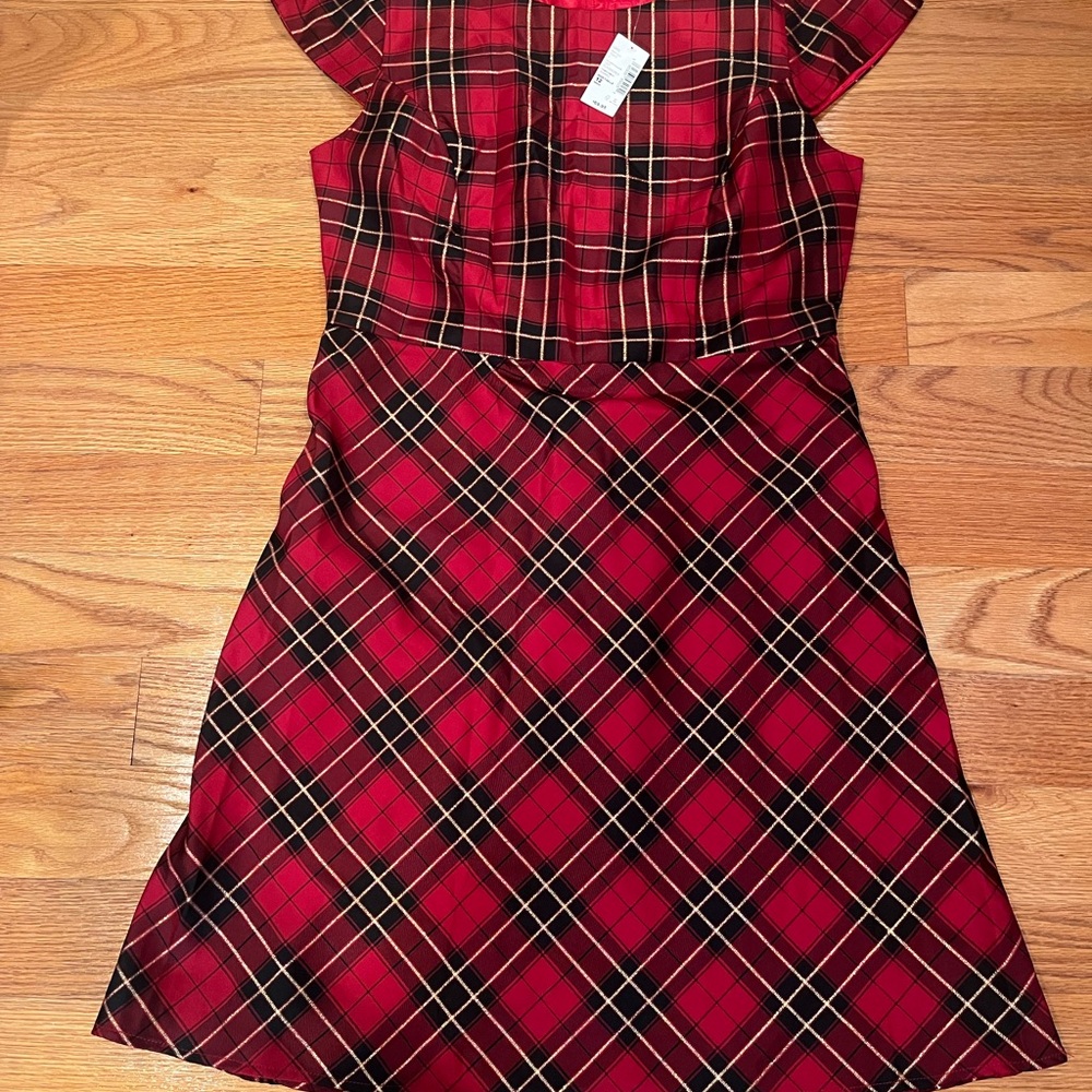 The Children's Place Red Plaid Casual Dress